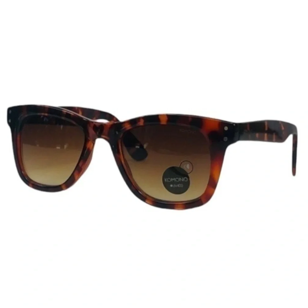 Men's Komono Sunglasses NEW tortoise Allen rectangular frame